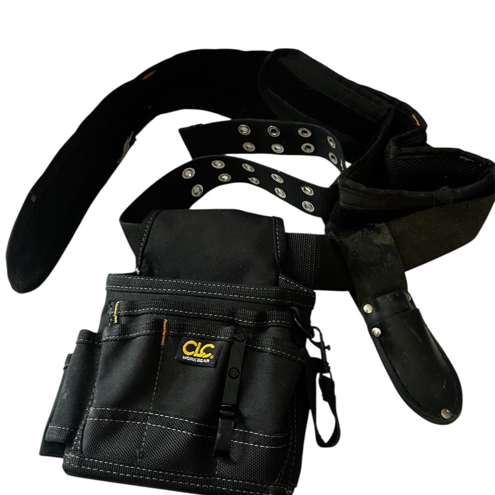 CLC Tool Works & Klein 4 Pc Belt/Pouch Set